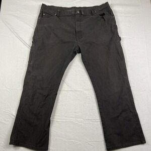 Dickies Carpenter Jeans Mens 44x30 Black Relaxed Fit Straight Leg Over‎ Boot